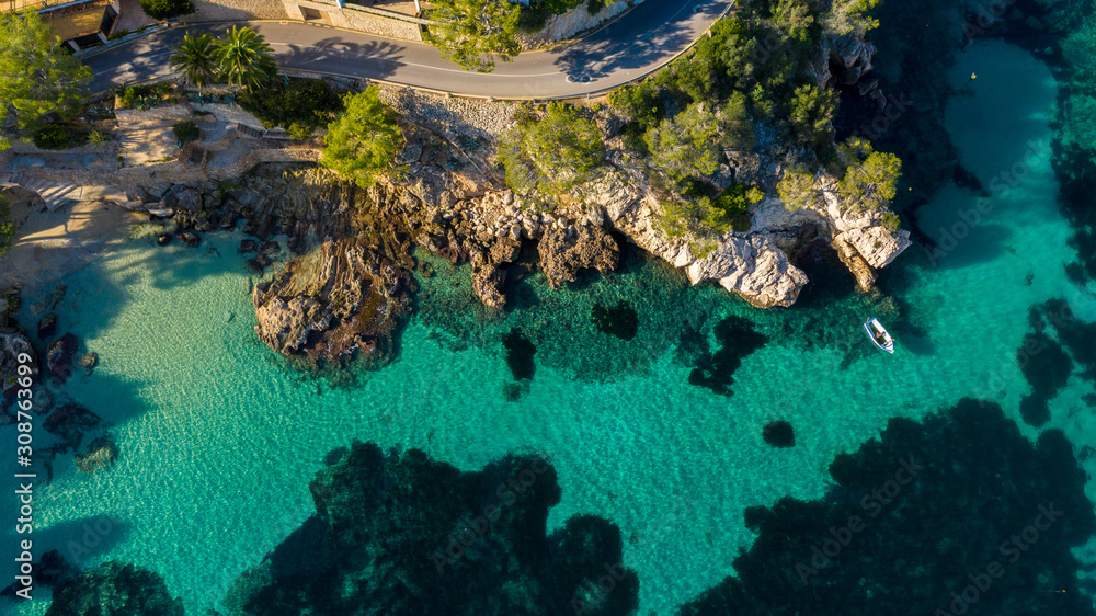 the Bay of Cala Fornells, Mallorca Spain
