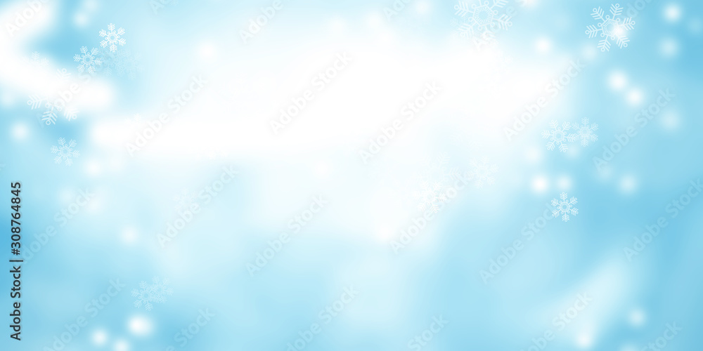 white bokeh blur background / Circle light on blue background / abstract light background white bokeh blur background / Circle light on blue background / abstract light background