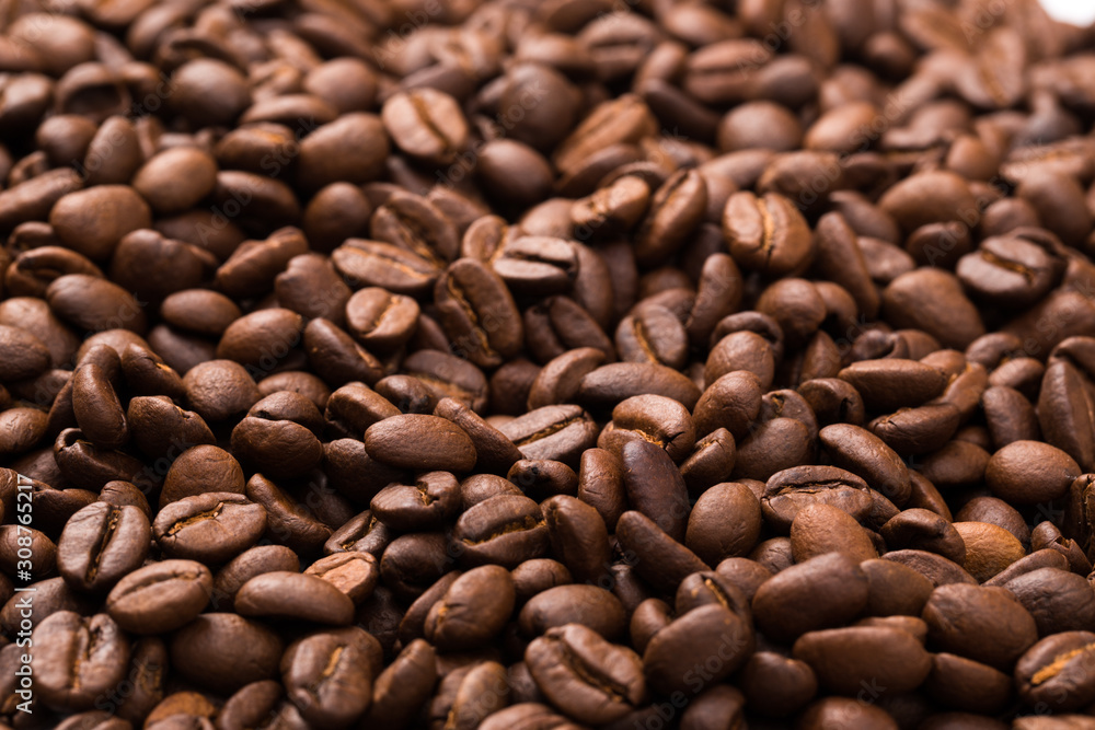 roasted coffee beans, can be used as background roasted coffee beans, can be used as background