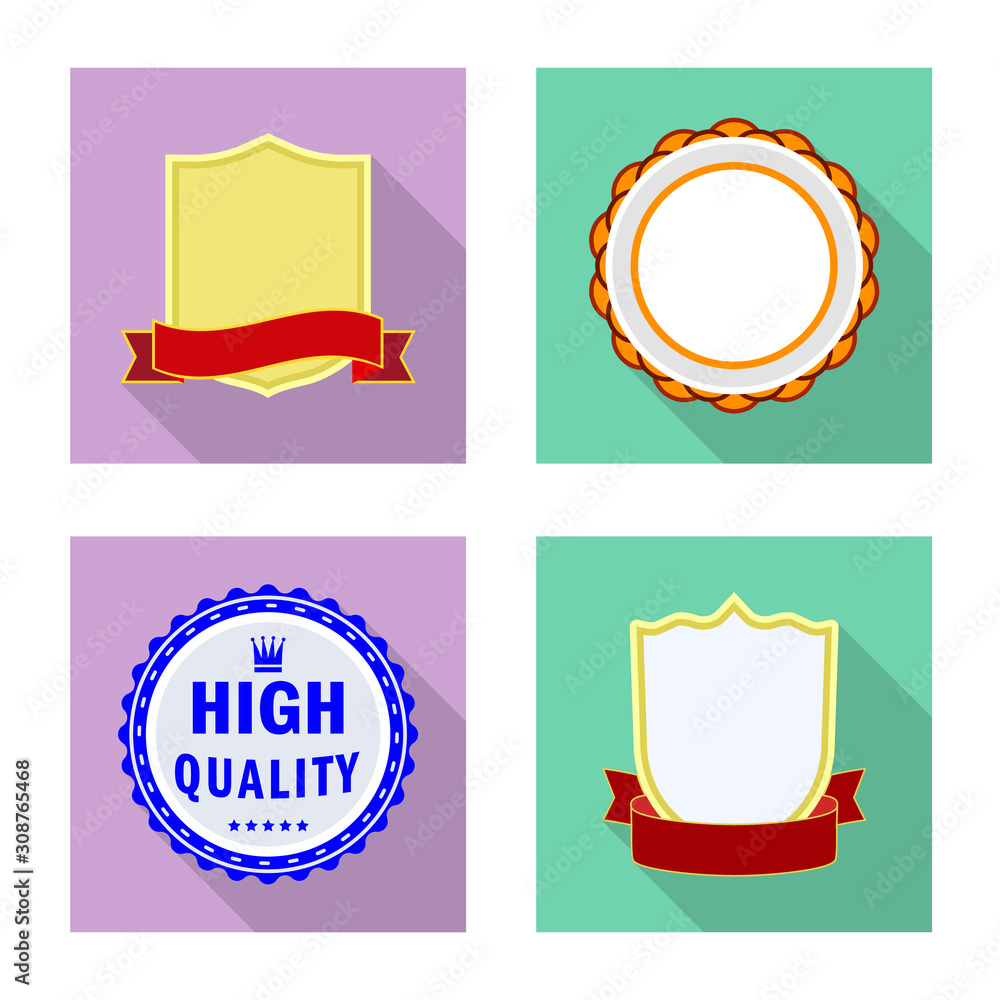 Vector design of emblem and badge logo. Set of emblem and sticker vector icon for stock. Vector design of emblem and badge logo. Set of emblem and sticker vector icon for stock.