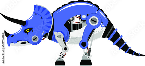 robot triceratops