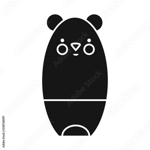 Isolated object of pomade and lipstick logo. Graphic of pomade and lipgloss vector icon for stock.