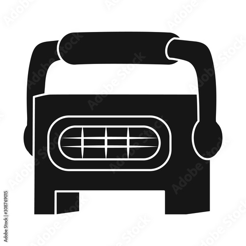 Vector design of projector and floodlight symbol. Graphic of projector and gallery stock vector illustration.