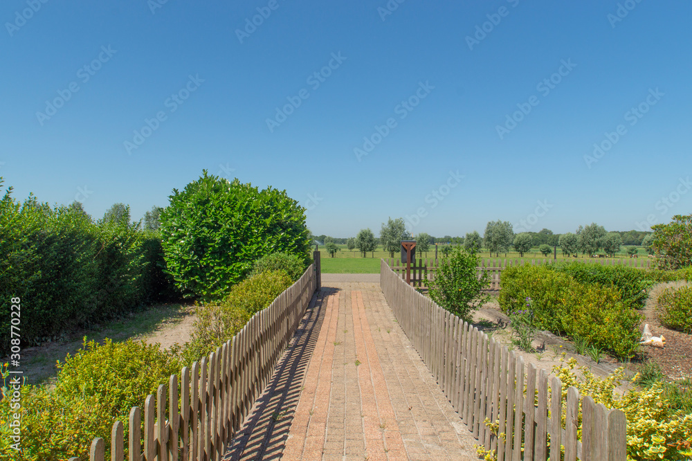 road in the front garden with a view