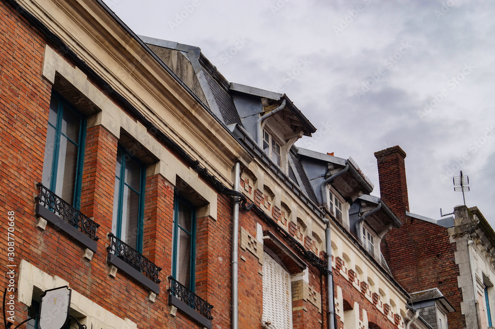 old houses in a french city