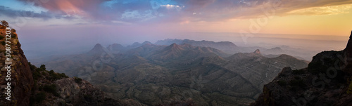 sunset at big bend national park