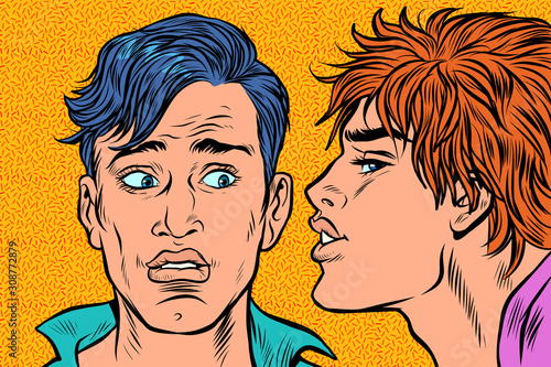 two young gay men kissing