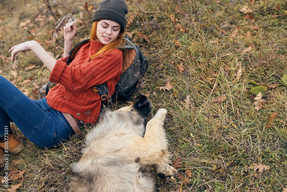 girl with dog girl with dog