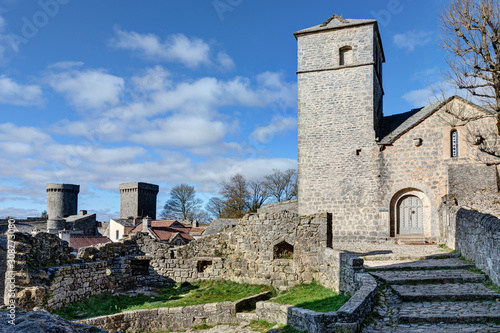 Vue du village medieval de La Couvertoirade - Aveyron - Occitanie - France