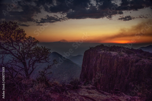 sunset at Big Bend National Park