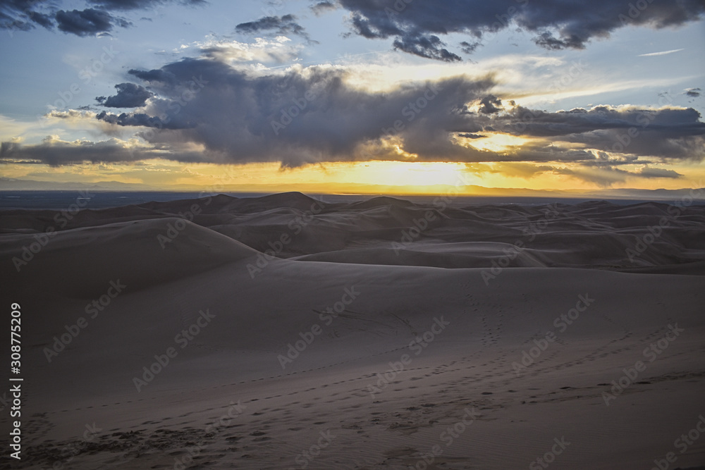 sunset at Great Sand Dunes National Park