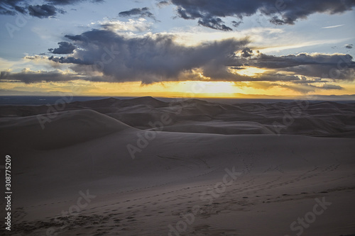 sunset at Great Sand Dunes National Park