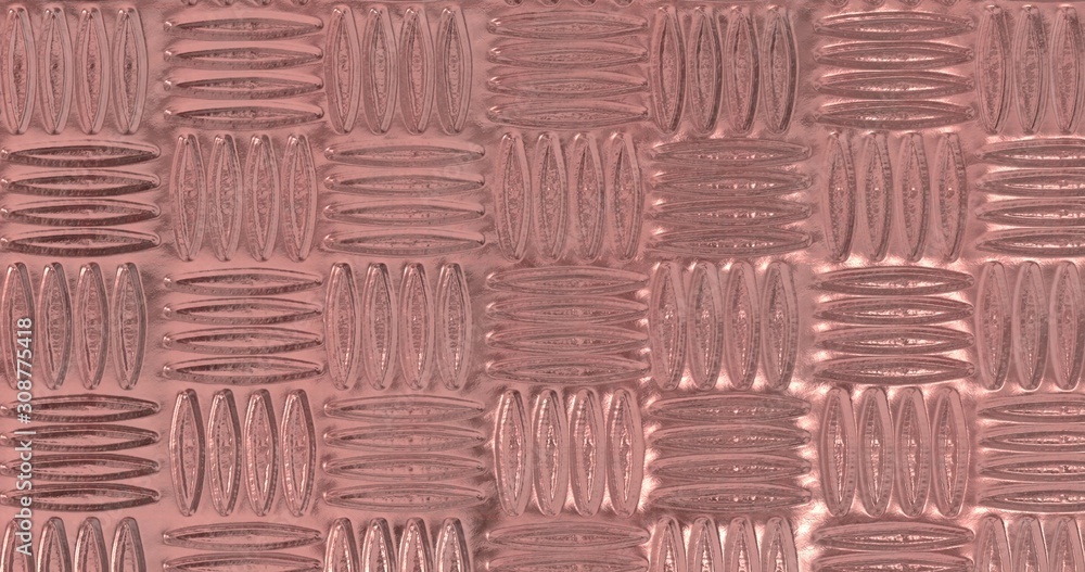 Fototapeta premium Rose gold foil background. Gold texture 3D rendering image 3D rendering