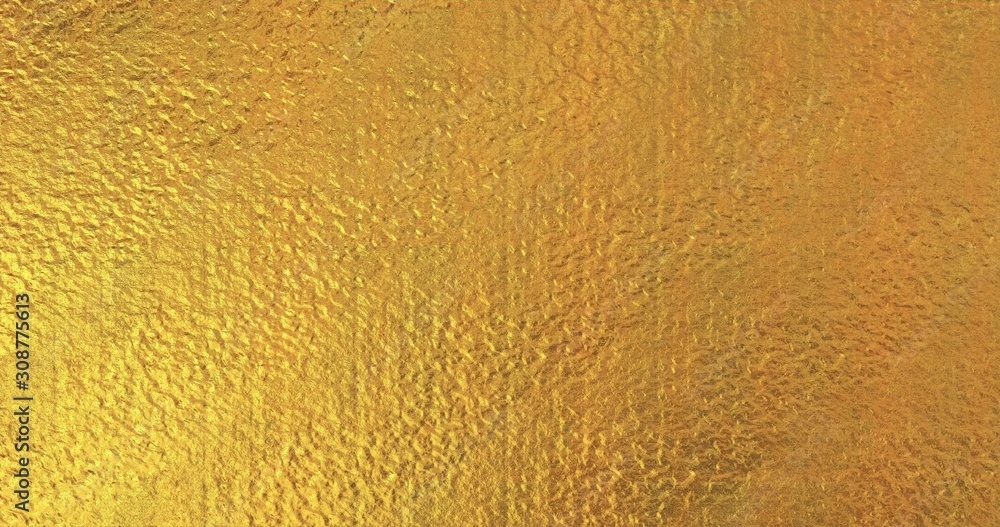 Fototapeta premium Golden foil background. Gold texture 3D rendering image 3D rendering