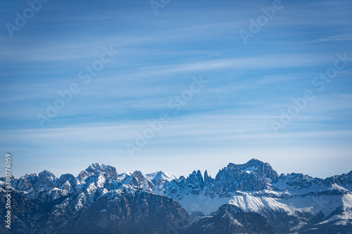 Beautiful snowy mountain, big sky to be able to write a tilte © Davide Marconcini