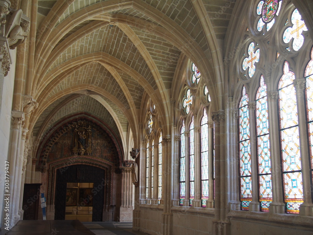 Inside of the Catedral de Burgos on the road to Santiago de Compostela, Camino de Santiago, Way of St. James, Journey from Atapuerca to Burgos, French way, Spain
