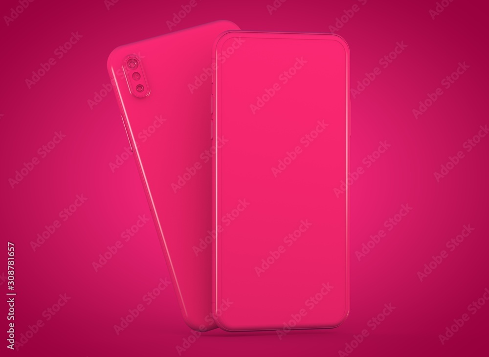 smartphone device digital 3d rendering smartphone device digital 3d rendering