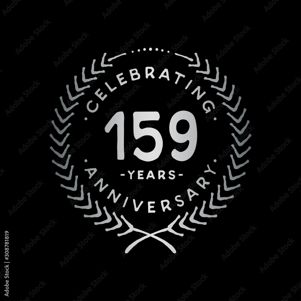 159 years design template. 159th vector and illustration. 159 years design template. 159th vector and illustration.