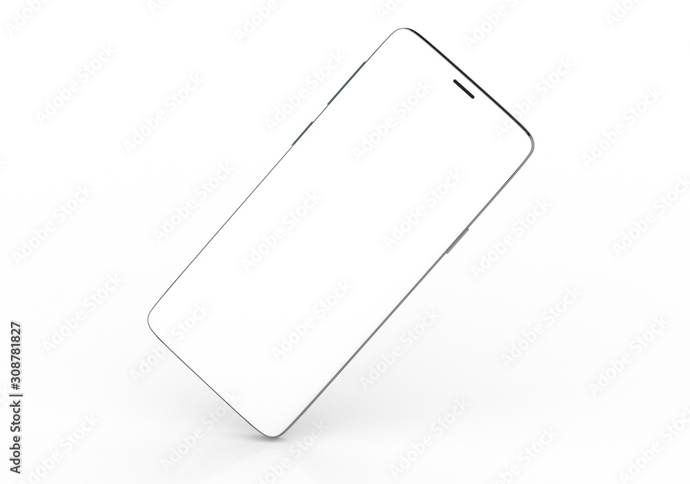 New realistic mobile phone smartphone mockup with blank screen. New realistic mobile phone smartphone mockup with blank screen.