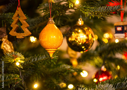 Christmas decoration on the...