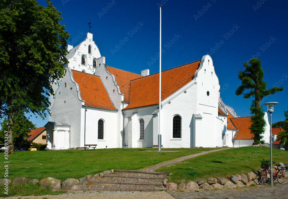 Fototapeta premium Sant Katarien Kirche in Hjørring Dänemark