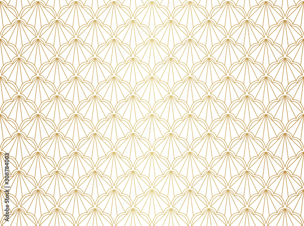 Vector abstract arabesque seamless pattern. Geometric classic background. Vintage art deco texture.