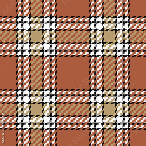 Tan and beige tartan plaid. Stylish textile pattern.