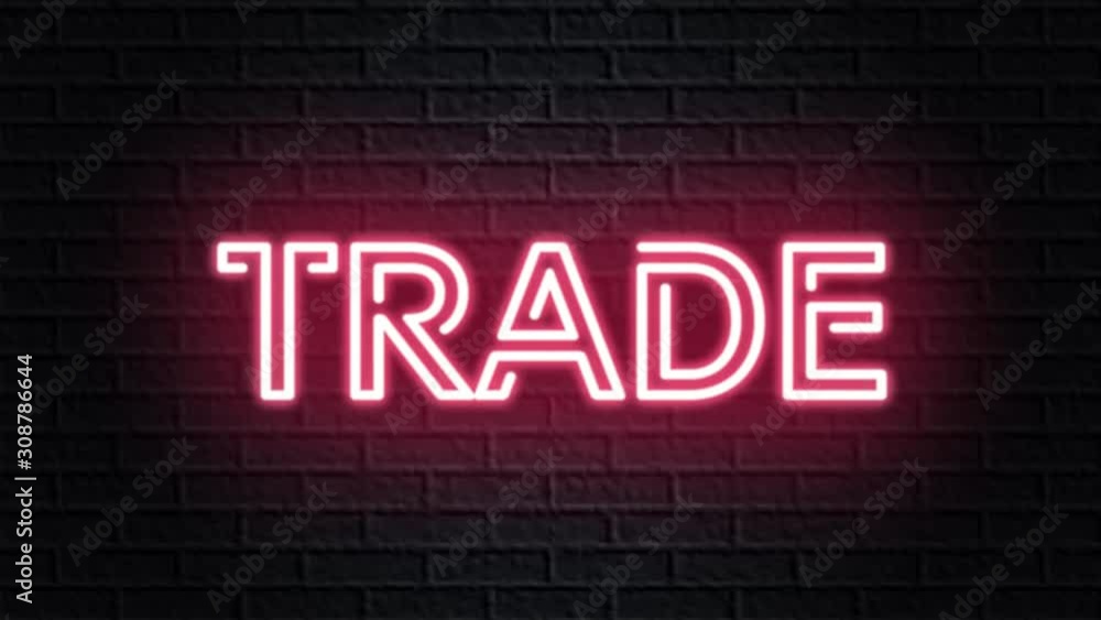red neon video animation trade red neon video animation trade