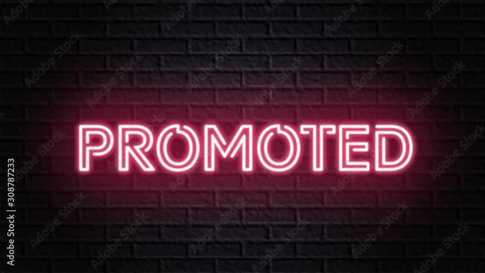 red neon video animation promoted red neon video animation promoted