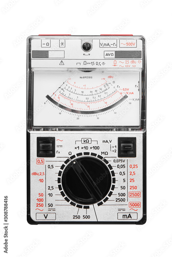 Fototapeta premium Multimeter on white