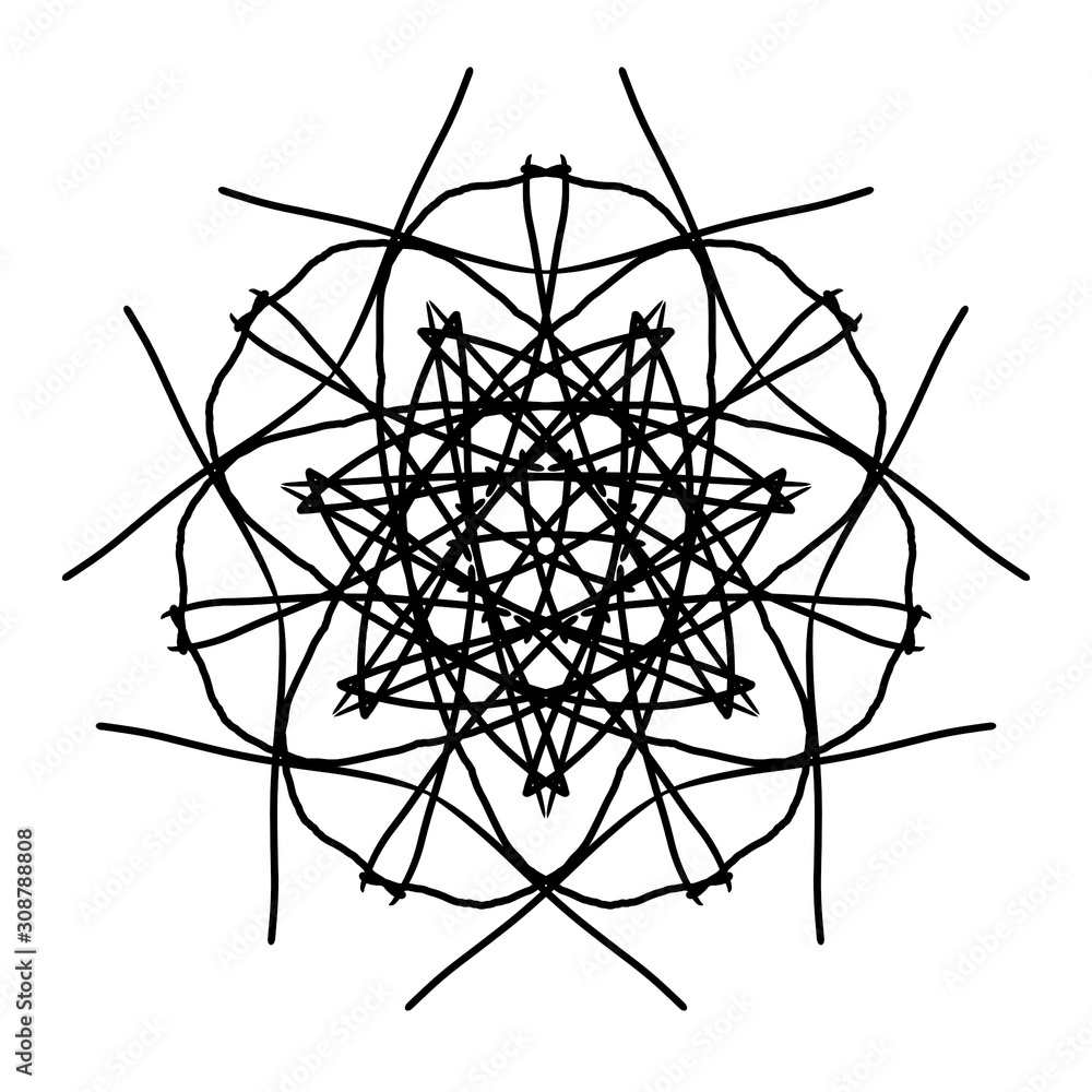 New ink Abstract circle pattern mandala flower floral petal stack. zentangl spirograph modern circular pattern geometric tribal lace motif black white. single art mehendi. Digital textile frame stamp New ink Abstract circle pattern mandala flower floral petal stack. zentangl spirograph modern circular pattern geometric tribal lace motif black white. single art mehendi. Digital textile frame stamp