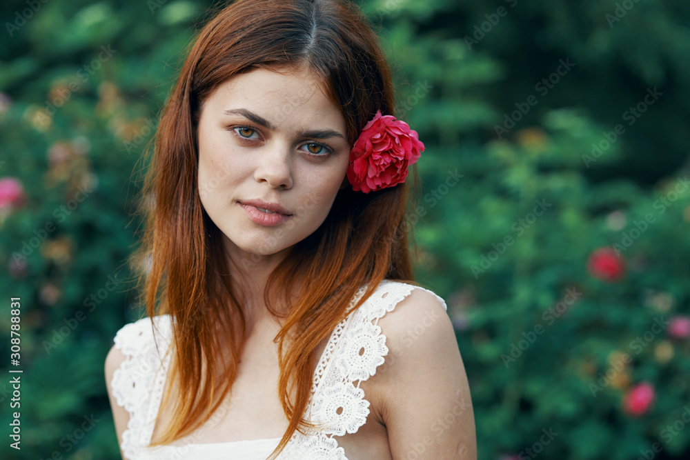 beautiful woman green leaves luxury of nature beautiful woman green leaves luxury of nature