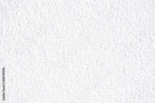 Texture of white snow. Winter snow. Snowflakes.