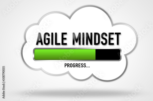 Agile Mindset - motivational progress bar