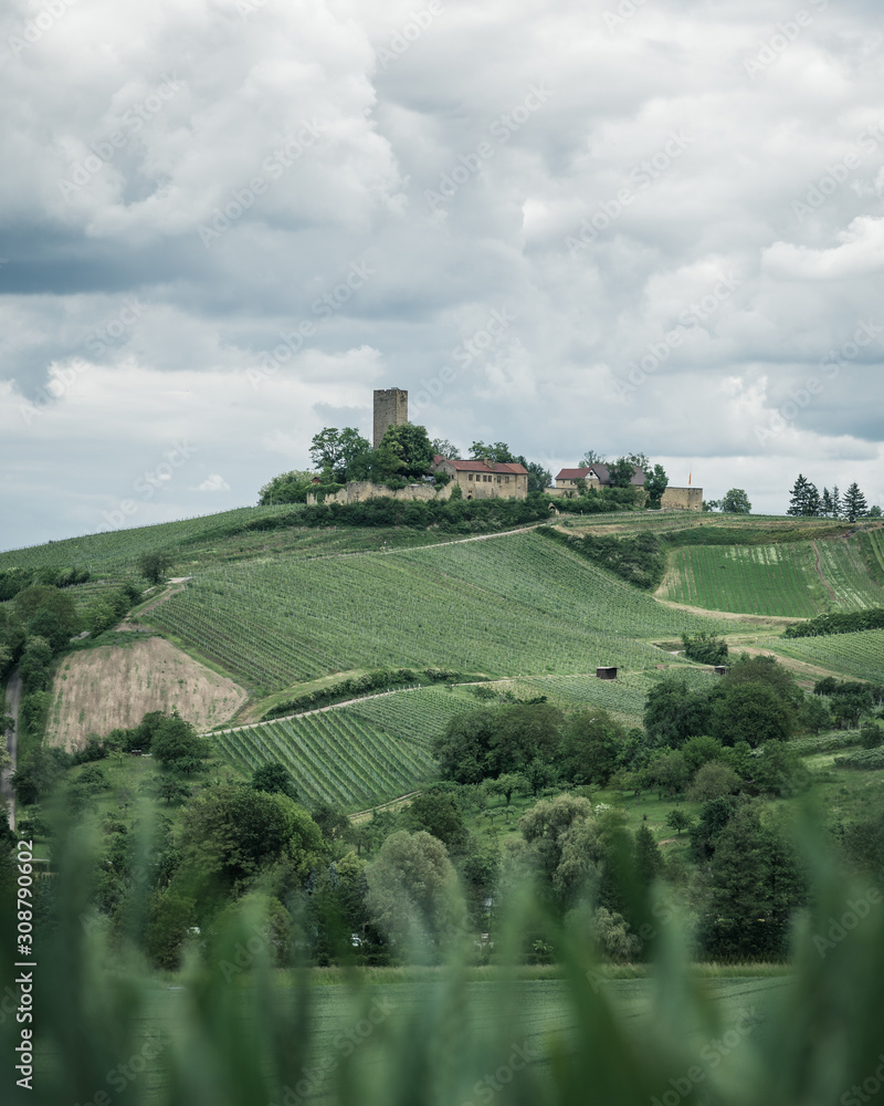 Naklejka premium Die Burg Ravensburg in der Nähe von Sulzfeld im Naturpark Stromberg Heuchelberg