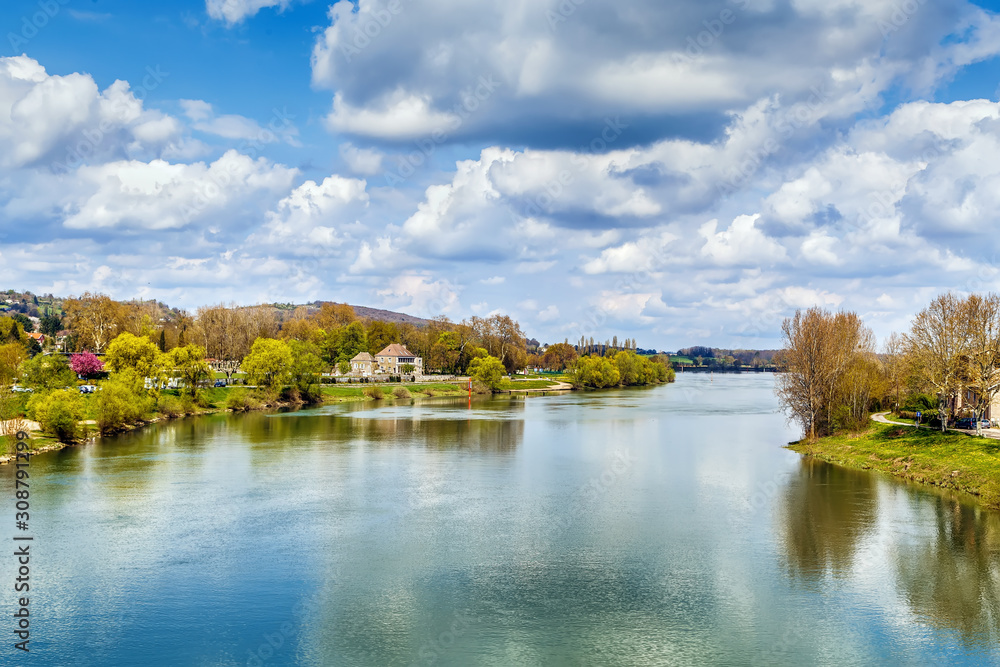 Saone river, France