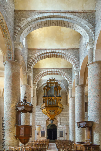 Saint Philibert Abbey Church, Tournus, France