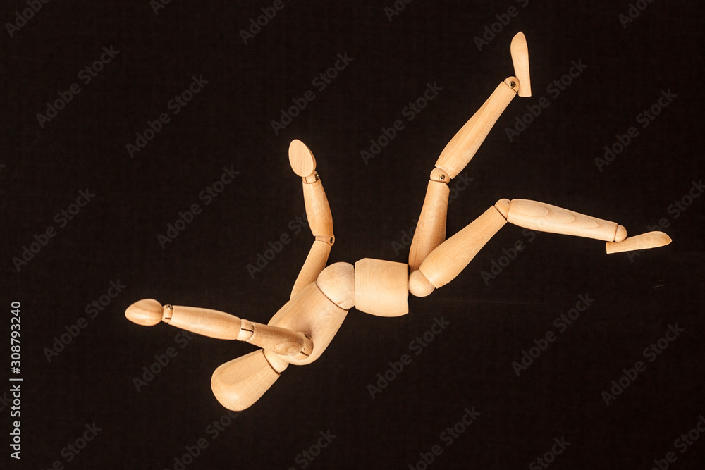 wooden mannequin with black background gravity wooden mannequin with black background gravity