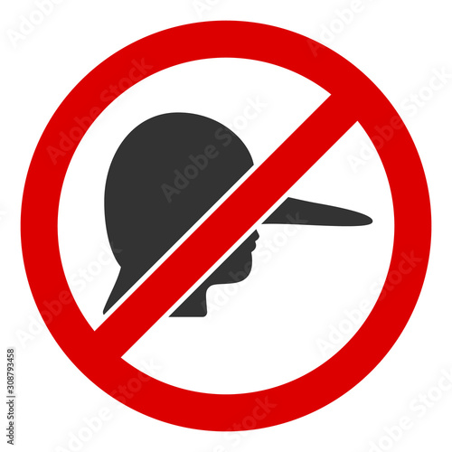 No liar vector icon. Flat No liar symbol is isolated on a white background. photo