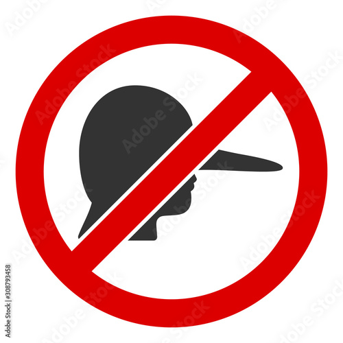 No liar vector icon. Flat No liar symbol is isolated on a white background.