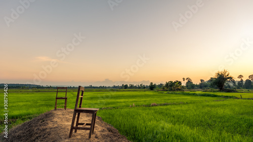 peaceful space with chairs