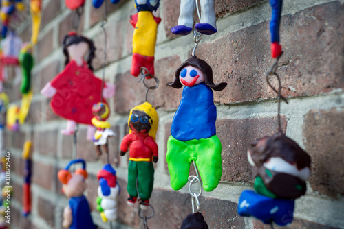 colorful clay figures