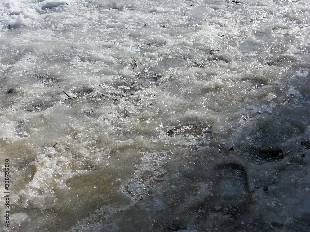 Ice on road Ice on road