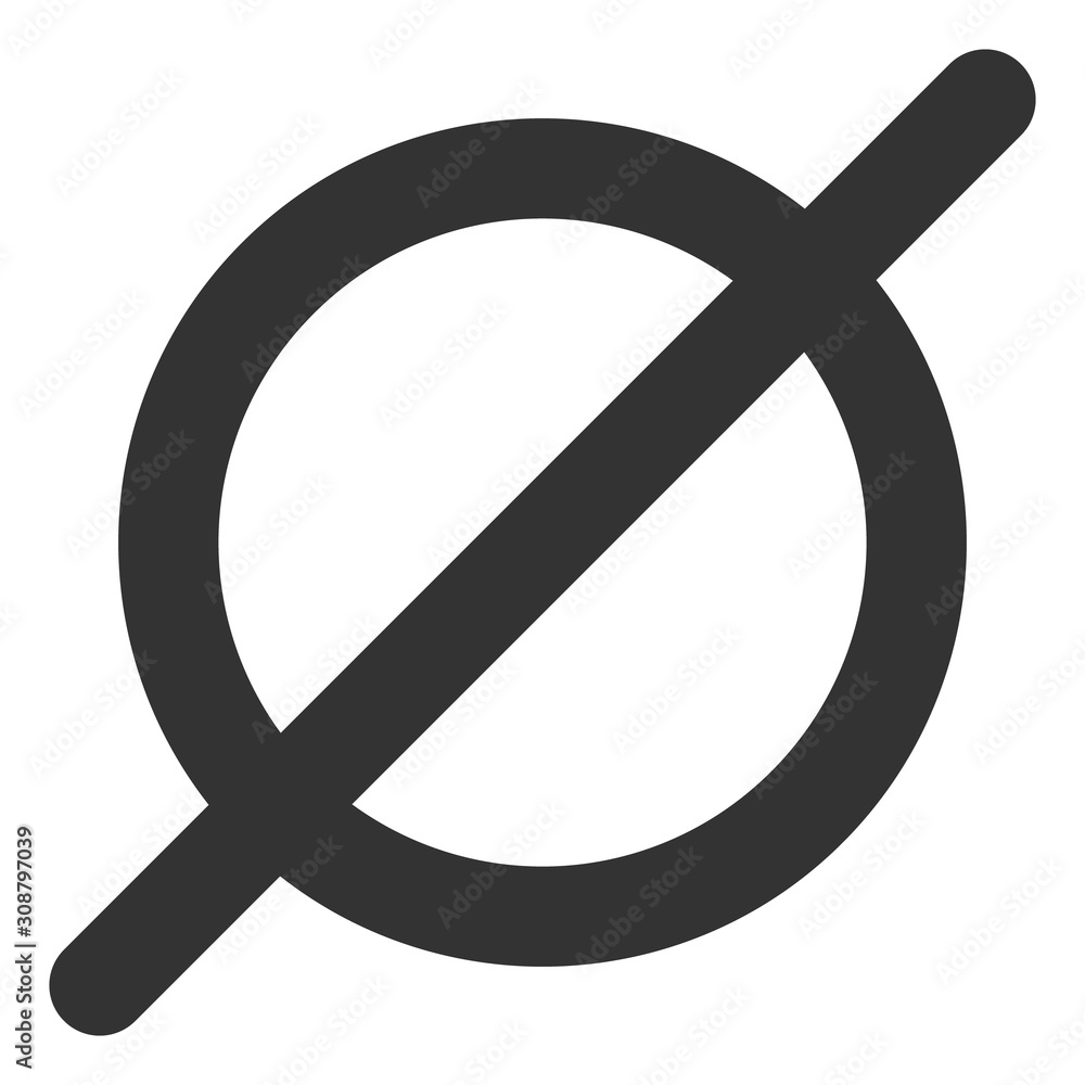 Nothing vector icon. Flat Nothing pictogram is isolated on a white background. Nothing vector icon. Flat Nothing pictogram is isolated on a white background.