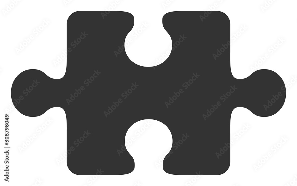 Puzzle item vector icon. Flat Puzzle item symbol is isolated on a white background. Puzzle item vector icon. Flat Puzzle item symbol is isolated on a white background.