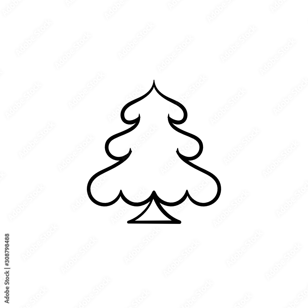 Christmas tree doodle pine tree sketch tree drawing holiday decoration star ornament retro xmas Christmas tree doodle pine tree sketch tree drawing holiday decoration star ornament retro xmas