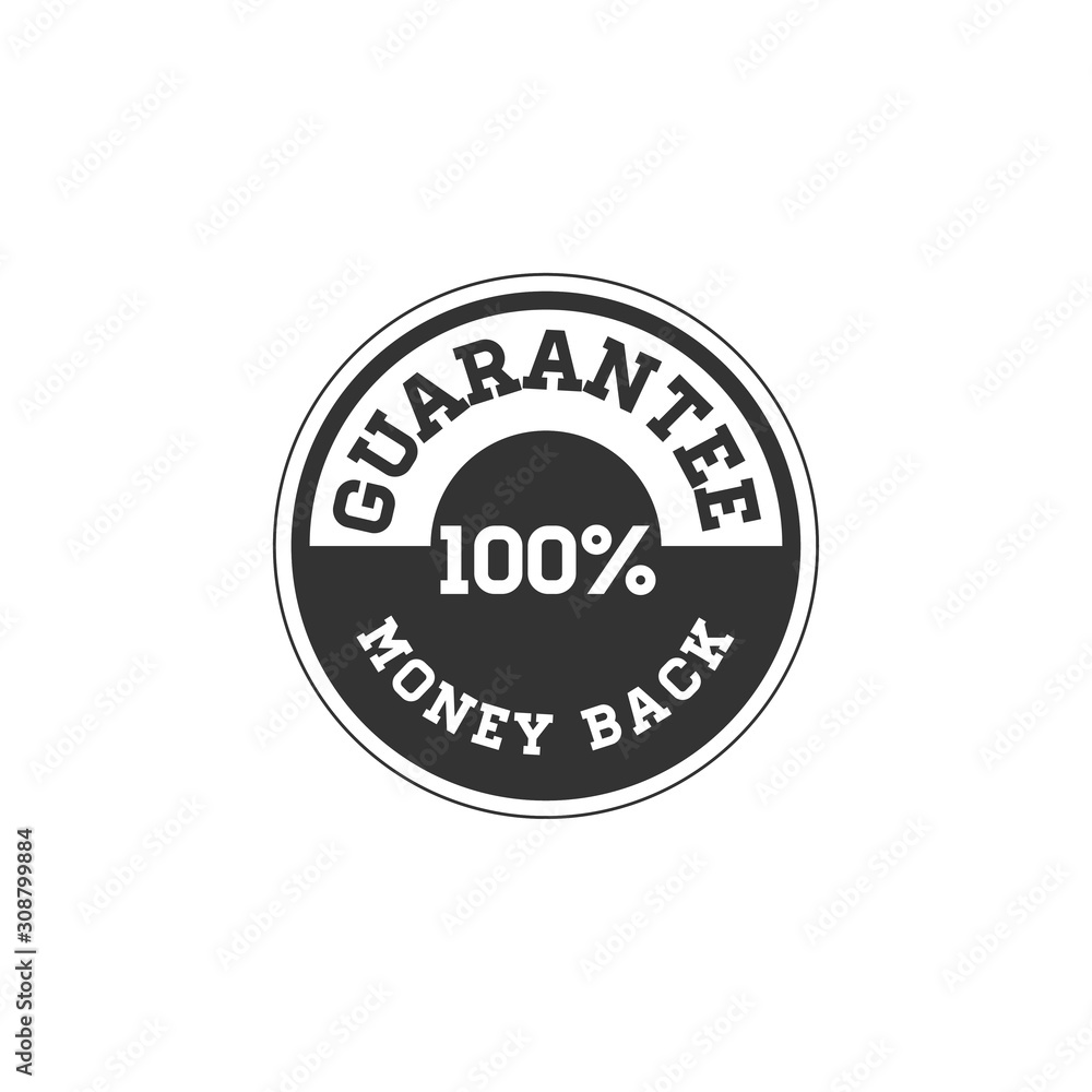 Fototapeta premium 100% money back guaranteed badge