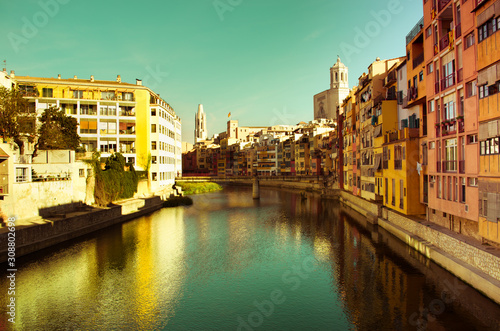 City architecture  Girona  Spain