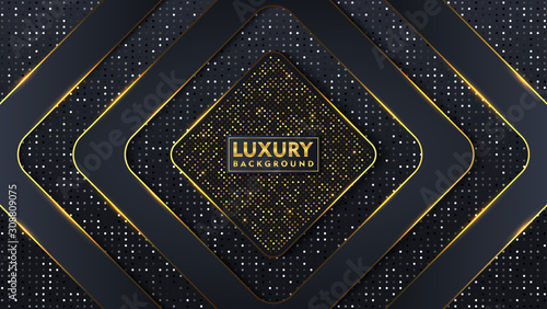 dark background with elegant luxury ornaments