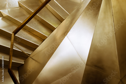 Modern style metal staircase photo